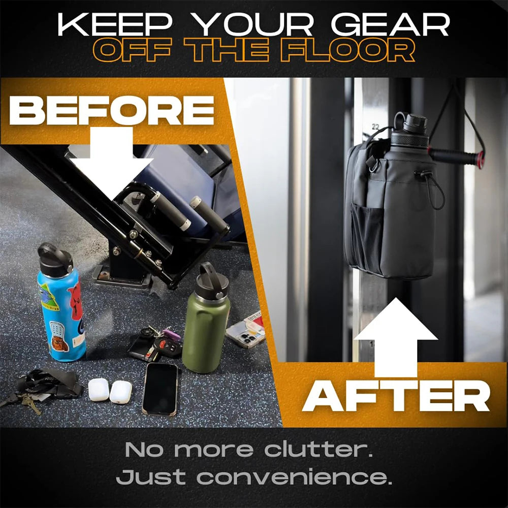 Magnetic Bottle Sling Bag for Men and Women Magnetic Gym Bag for Travel Work Sports Keep Your Items off the Dirty Gym Floor