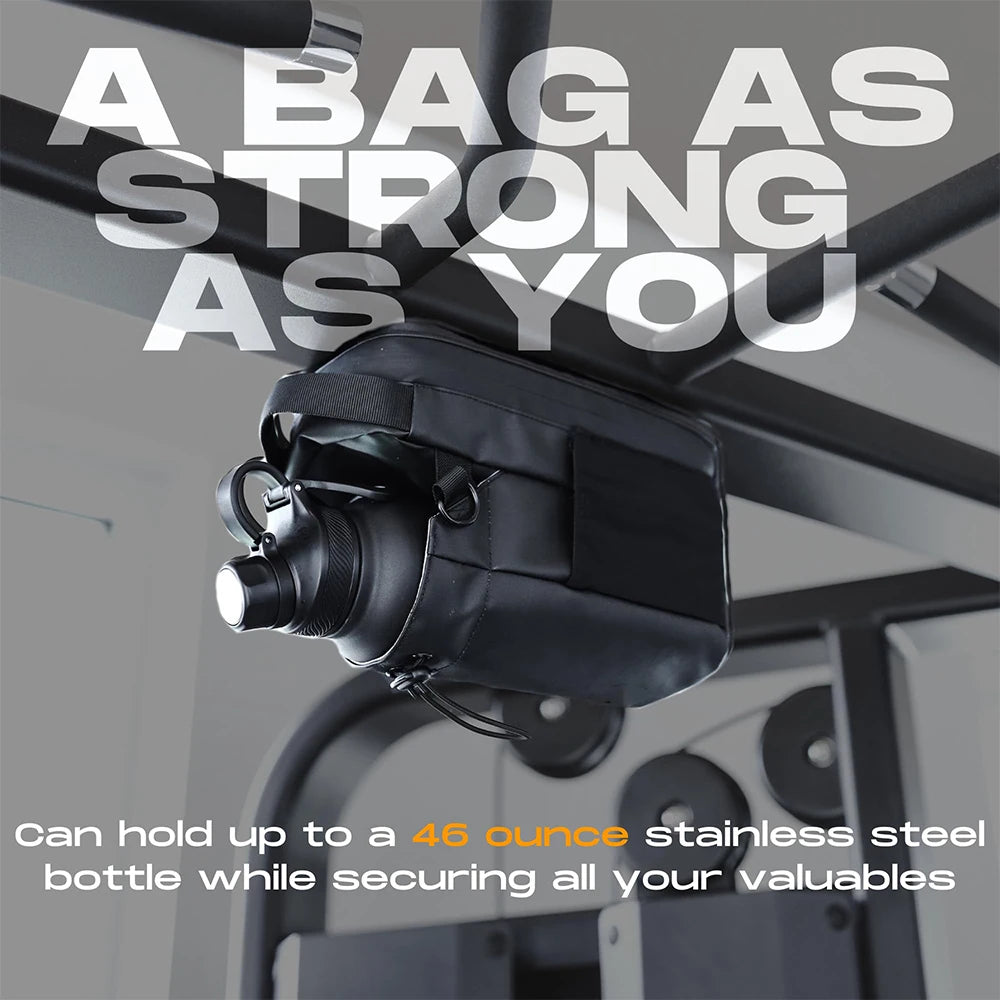 Magnetic Bottle Sling Bag for Men and Women Magnetic Gym Bag for Travel Work Sports Keep Your Items off the Dirty Gym Floor