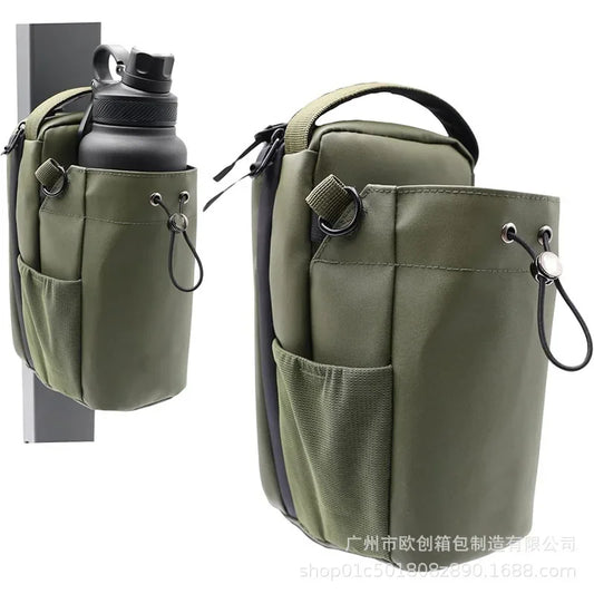 Magnetic Water Bottle Holder for Gym | Durable 900D Fabric Yoga & Running Hydration Pack